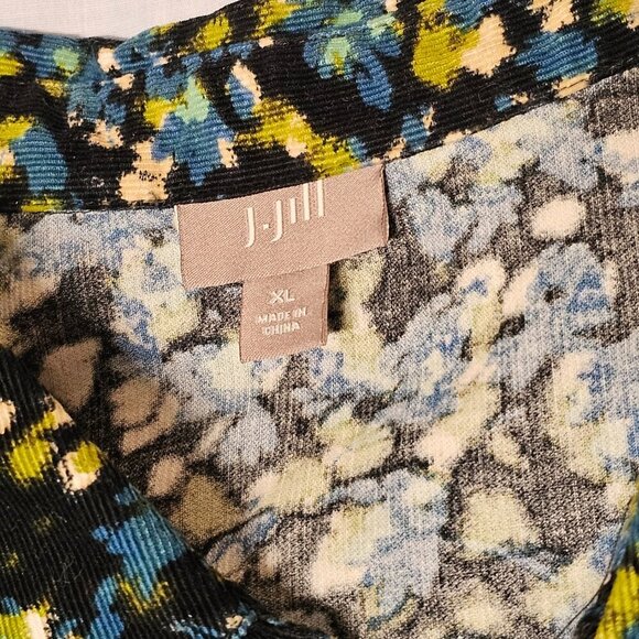 J Jill Button Up Pleated Back Corduroy Shirt Women Size XL Cotton - Picture 3 of 16